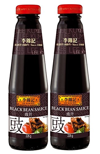 [ 2x 226g ] LEE KUM KEE Schwarze-Bohnen Sauce/Black Bean Sauce + ein kleiner Glücksanhänger gratis von Lee Kum Kee