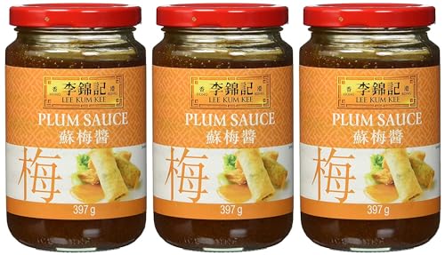 3 Gläser Pflaumen Soße - Plum Sauce - Pflaumensauce von Lee Kum Kee á 397g von Lee Kum Kee