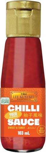 Lee Kum Kee Chilisauce mit Yuzugeschmack – Aromatische Würzsauce aus feurigen Chilischoten und säuerlich-herber Yuzufrucht – 1 x 103 ml Lee Kum Kee Chilisauce mit Yuzugeschmack – Aromatische Würzsauce aus feurigen Chilischoten und säuerlich-herber Yuzufrucht – 1 x 103 ml von LEE KUM KEE