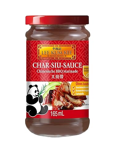 Lee Kum Kee Char Siu Sauce (chinesische BBQ Sauce, aus China, süß, vegetarisch, herzhaft, ohne Glutamat, Konservierungsstoffe, Farbstoffe) 6er Pack (6 x 165 ml) von Lee Kum Kee