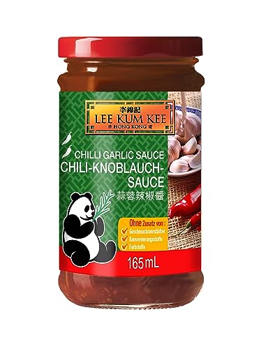 Lee Kum Kee Chili-Knoblauch-Sauce – Scharfe Würzsauce aus feurigen Chilischoten und Knoblauch – 6 x 165 ml von LEE KUM KEE