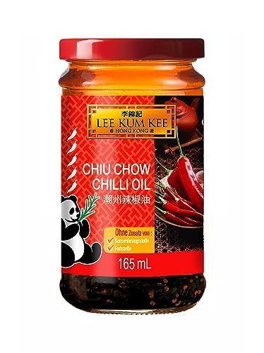 Lee Kum Kee Chiu-Chow Chiliöl – Würzöl aus feurigen Chilischoten – 1 x 165 ml Lee Kum Kee Chiu-Chow Chiliöl – Würzöl aus feurigen Chilischoten – 1 x 165 ml von LEE KUM KEE
