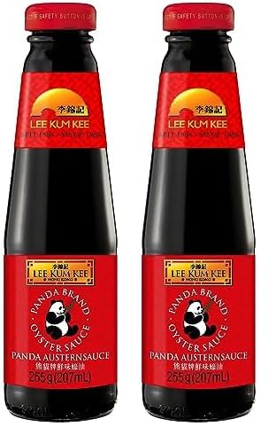 Lee Kum Kee Panda Austernsauce – Würzsauce mit Austerngeschmack – 1 x 207 ml (Packung mit 2) von LEE KUM KEE