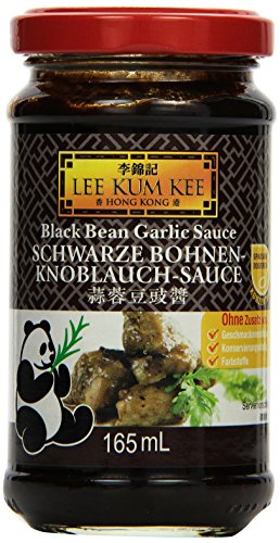 Lee Kum Kee Schwarze Bohnen-Knoblauch-Sauce – Würzsauce aus schwarzer Bohnenpaste und Knoblauch – 6 x 165 ml von Lee Kum Kee