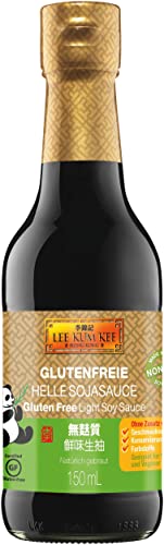 Lee Kum Kee Soja-Sauce hell glutenfrei (aus China, natürlich gebraut, ohne Geschmacksverstärker, würzig), 150 ml von Lee Kum Kee