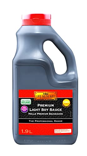 Lee Kum Kee Helle Sojasauce Premium – Würzsauce auf Sojabasis – PET-Flasche – 1 x 1,9 l von LEE KUM KEE