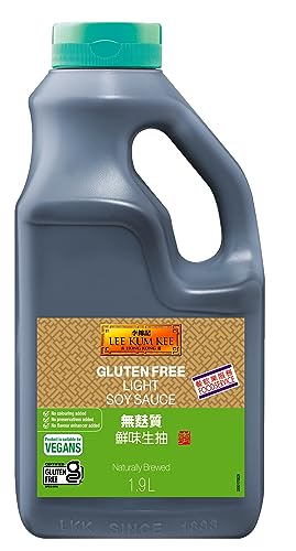 Lee Kum Kee Helle Sojasauce Glutenfrei – Würzsauce auf Sojabasis – PET-Flasche – 1 x 1,9 l von Lee Kum Kee