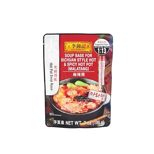 Lee Kum Kee Soup Base For Sichuan Hot & Spicy Hot Pot, 2.5-Ounce Pouches (Pack of 12) von LEE KUM KEE