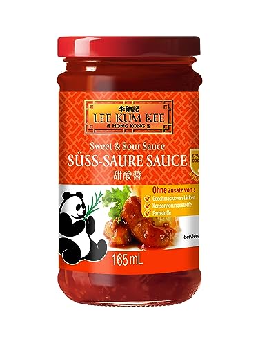 Lee Kum Kee Sweet and Sour Sauce – Süß-sauer Sauce mit Ananassaft – 6 x 165 ml von Lee Kum Kee