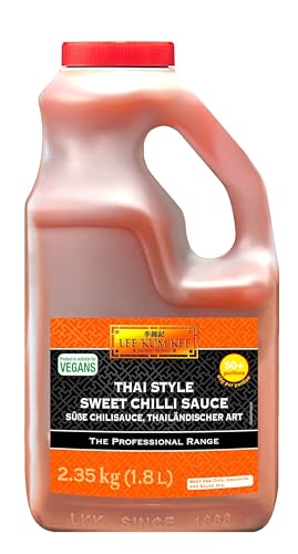 Lee Kum Kee Süße Chilisauce – Fruchtig-milde Chilisauce thailändischer Art – PET-Flasche – 1 x 1,8 l von LEE KUM KEE