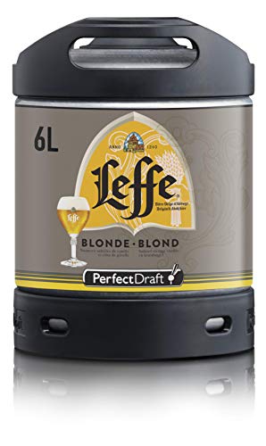 Leffe Blonde, Blondes Abteibier Bier aus Belgien, Perfect Draft (1 x 6l) MEHRWEG Fassbier von Leffe