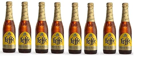 8 Flaschen Leffe Blond Belgisches Abtei Bier inc. 0.64€ MEHRWEG Pfand von Leffe