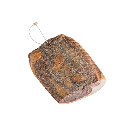 Leffis DER PFEFFERSCHINKEN aus Nordhessen | Landfleischerei Leffringhausen | Rohschinken Schinkenspeck Geräucherter Schinken Luftgetrockneter Schinken am Stück (1700 g) von Leffis