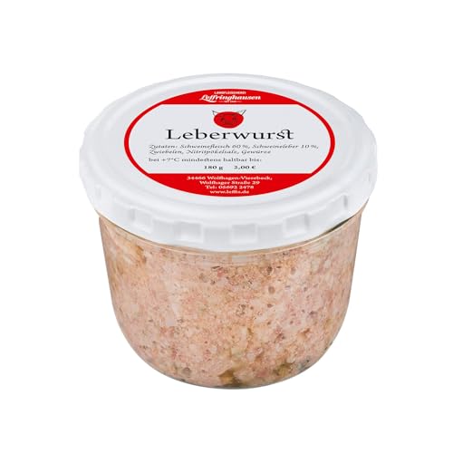 Leffis Leberwurst im Glas | Landfleischerei Leffringhausen | Wurst im Glas aus Nordhessen | Handgemacht aus Viesebeck Leffis Leberwurst im Glas | Landfleischerei Leffringhausen | Wurst im Glas aus Nordhessen | Handgemacht aus Viesebeck von Leffis
