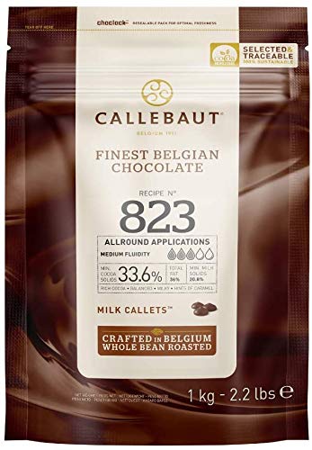 CALLEBAUT 823 und LEGENDARY - Kuvertüre Callets, Vollmich Schokolade, 33,6% Kakao, 2,5 kg von Legendary - it's all about beans