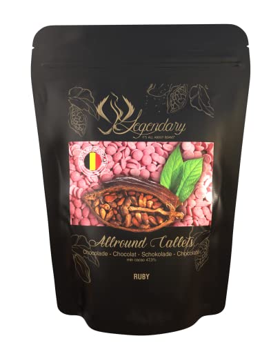 Legendary CALLETS RUBY neue Rezeptur 500 gr - Original belgische Schoko Drops, für Schokoladen-Fondue und Schoko-Brunnen, Ganache, Glasur, zum Trinken usw. Legendary CALLETS RUBY neue Rezeptur 500 gr - Original belgische Schoko Drops, für Schokoladen-Fondue und Schoko-Brunnen, Ganache, Glasur, zum Trinken usw. von Legendary - it's all about beans