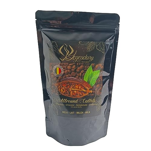Legendary CALLETS WEIß GOLD 500 gr - Original belgische Schoko Drops, für Schokoladen-Fondue und Schoko-Brunnen, Ganache, Glasur, zum Trinken usw. Legendary CALLETS WEIß GOLD 500 gr - Original belgische Schoko Drops, für Schokoladen-Fondue und Schoko-Brunnen, Ganache, Glasur, zum Trinken usw. von Legendary - it's all about beans
