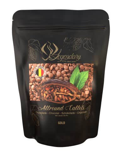 Legendary CALLETS WEIß GOLD neue Rezeptur 500 gr - Original belgische Schoko Drops, für Schokoladen-Fondue und Schoko-Brunnen, Ganache, Glasur, zum Trinken usw. Legendary CALLETS WEIß GOLD neue Rezeptur 500 gr - Original belgische Schoko Drops, für Schokoladen-Fondue und Schoko-Brunnen, Ganache, Glasur, zum Trinken usw. von Legendary - it's all about beans