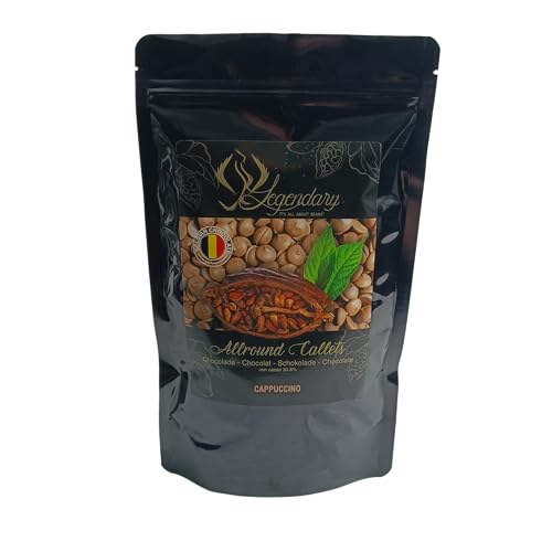 Legendary CALLETS CAPPUCCINO 0,5 Kg - Original belgische Schoko Drops, für Schokoladen-Fondue und Schoko-Brunnen, Ganache, Glasur, zum Trinken usw. Legendary CALLETS CAPPUCCINO 0,5 Kg - Original belgische Schoko Drops, für Schokoladen-Fondue und Schoko-Brunnen, Ganache, Glasur, zum Trinken usw. von Legendary - it's all about beans