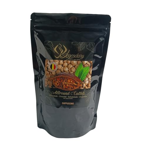 Legendary CALLETS CAPPUCCINO 1 Kg - Original belgische Schoko Drops, für Schokoladen-Fondue und Schoko-Brunnen, Ganache , Glasur, zum Trinken usw. Legendary CALLETS CAPPUCCINO 1 Kg - Original belgische Schoko Drops, für Schokoladen-Fondue und Schoko-Brunnen, Ganache , Glasur, zum Trinken usw. von Legendary - it's all about beans