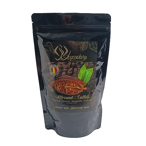 Legendary CALLETS DARK 500 gr - Original belgische Schoko Drops, für Schokoladen-Fondue und Schoko-Brunnen, Ganache, Glasur, zum Trinken usw. Legendary CALLETS DARK 500 gr - Original belgische Schoko Drops, für Schokoladen-Fondue und Schoko-Brunnen, Ganache, Glasur, zum Trinken usw. von Legendary - it's all about beans