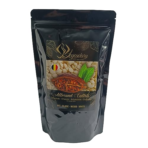 Legendary CALLETS WEIß 1 kg -Original belgische Schoko Drops, für Schokoladen-Fondue und Schoko-Brunnen, Ganache, Glasur, zum Trinken usw. Legendary CALLETS WEIß 1 kg -Original belgische Schoko Drops, für Schokoladen-Fondue und Schoko-Brunnen, Ganache, Glasur, zum Trinken usw. von Legendary - it's all about beans