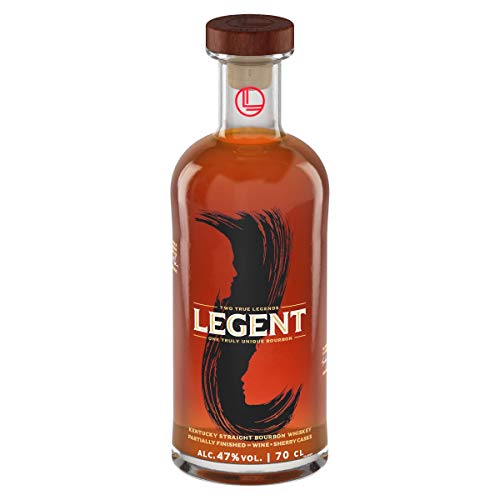 Legent Bourbon Premium | Kentucky Straight Bourbon Whiskey | mit Finish in Rotwein- und Sherryfässern| 47% Vol | 700ml Einzelflasche von ORTCI
