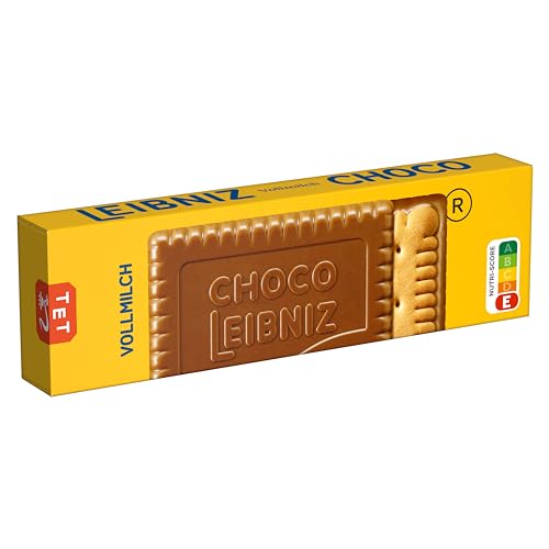 LEIBNIZ Choco Vollmich - 4er Pack - Butterkeks mit Vollmilchschokolade (1 x 125 g) von Leibniz