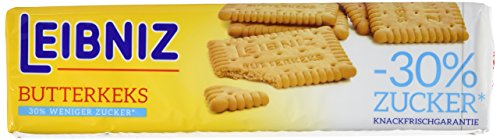 Leibniz Butter- Keks 30% weniger Zucker, 15er Pack (15 x 150 g Packung) von Leibniz