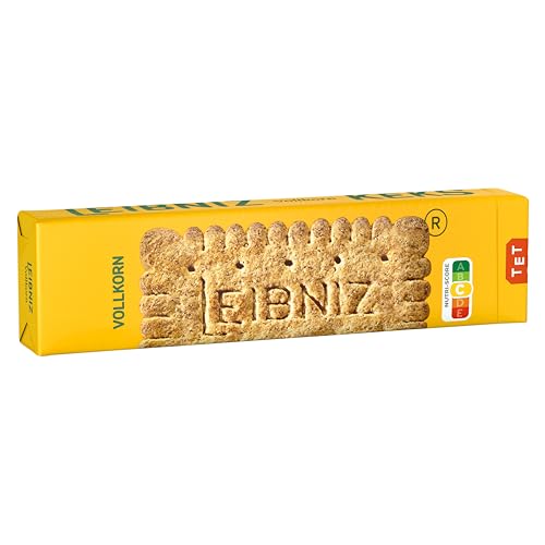 LEIBNIZ Vollkornkeks, 200 g, knusprige Kekse aus 100 % Vollkornmehl (1 x 200 g) von Leibniz