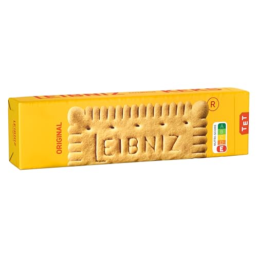 LEIBNIZ Original Butterkeks, 200 g, die Nr 1 unter den Butterkeksen, knusprige Kekse nur echt mit 52 Zähnen (1 x 200 g) von Leibniz