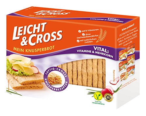 LEICHT&CROSS Knusperbrot Vital, 8er Pack (8 x 125 g) von Leicht & Cross