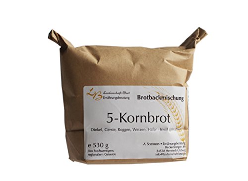 Leidenschaft-Brot - Brotbackmischung 5-Kornbrot ca. 530 g Leidenschaft-Brot - Brotbackmischung 5-Kornbrot ca. 530 g von Leidenschaft-Brot Ernährungsberatung