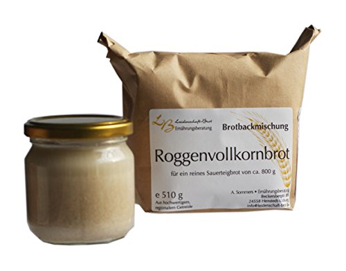 Leidenschaft-Brot - Brotbackmischung Roggenvollkornbrot ca. 510 g (+ 200g Saueteig) von Leidenschaft-Brot Ernährungsberatung