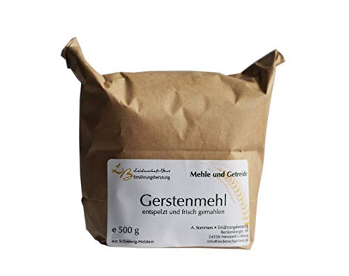 0,5 kg Gerstenmehl, vollkorn, frisch gemahlen von Leidenschaft-Brot