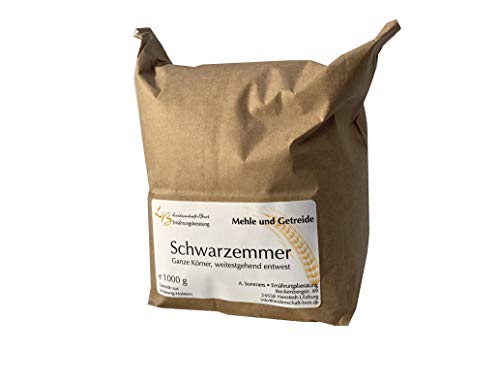 1000 g Emmerkörner, Schwarzemmer, teilweise entwest, keimfähig von Leidenschaft-Brot