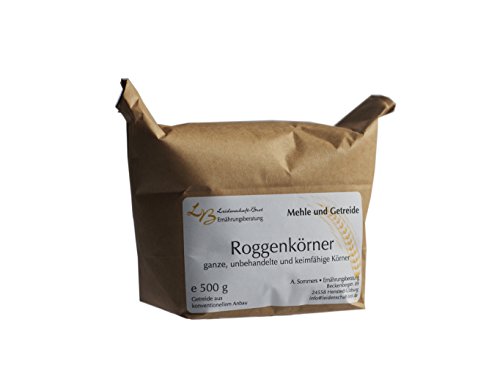 0,5 kg Roggenschrot Vollkorn aus konventionellen Anbau aus Schleswig-Holstein von Leidenschaft-Brot
