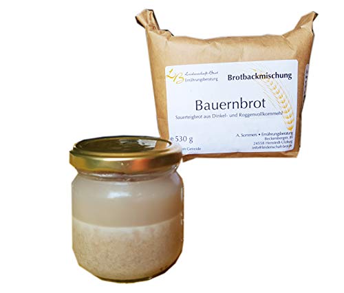 Bauernbrot Dinkel/Roggen Brotbackmischung mit frischem Sauerteig Bauernbrot Dinkel/Roggen Brotbackmischung mit frischem Sauerteig von Leidenschaft-Brot