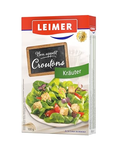 Leimer Croutons Kräuter (1 x 100 g Packung) | 100 g (1er Pack) von Leimer