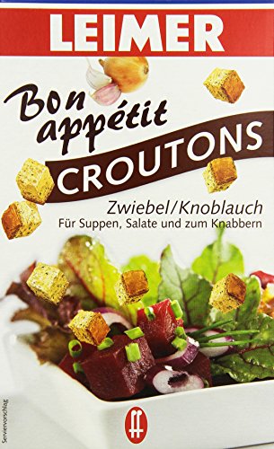 Leimer Croutons Zwiebel/Knoblauch, 10er Pack (10 x 100 g) von Leimer