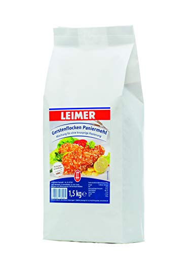 LEIMER Gerstenflcoken Paniermehl 1,5kg - Verleiht Schnitzel und Nuggets eine besonders knusprige Hülle (1 x 1,5kg) von Leimer