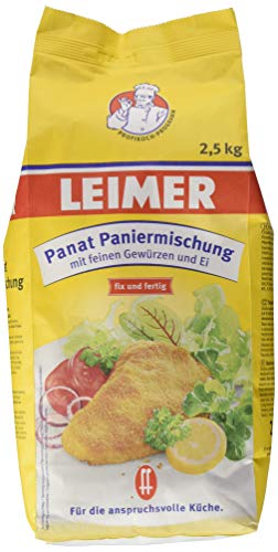LEIMER Panat Paniermischung 2,5kg - Eine fertige Paniermischung für mehr Zeitersparnis in der Küche (1 x 2,5kg) von Leimer