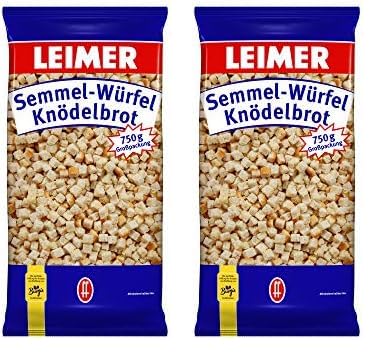 Leimer Semmelwürfel - Knödelbrot, 750 g (Packung mit 2) von Leimer