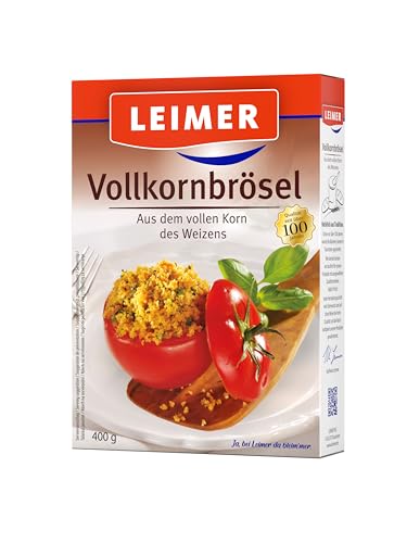 LEIMER Volkornbrösel 400g - Hergestellt aus Vollkornmehl und besonders reich an Ballaststoffen und Mineralien (5 x 400g) von Leimer