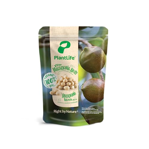 PlantLife BIO Macadamia Nüsse 1kg - Rohe, Besonders Große und Unbehandelte Macadamias von PlantLife