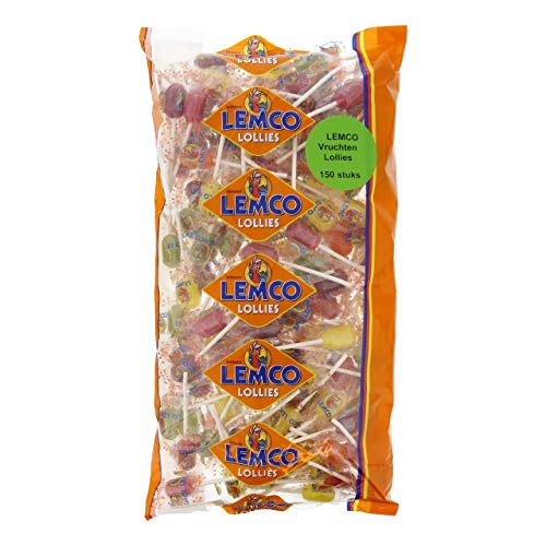 Lemco Lollipops Keulenfrucht - Packung 150 Stück von Lemco