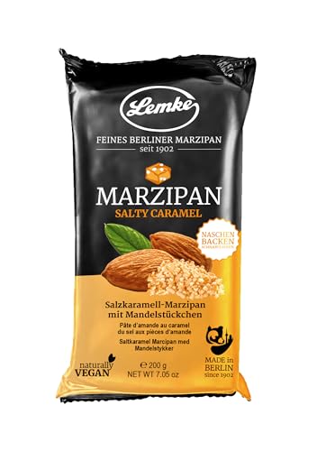 Lemke Marzipan/Backmarzipan - Salty Caramel - Salzkaramell-Marzipan mit Mandelstückchen von Lemke - Feines Berliner Marzipan seit 1902