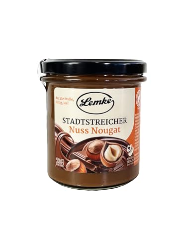 Lemke Nuss Nougatcreme/Nuss Nougataufstrich- Stadtstreicher Nuss Nougat (325 g) Lemke Nuss Nougatcreme/Nuss Nougataufstrich- Stadtstreicher Nuss Nougat (325 g) von Lemke - Feines Berliner Marzipan seit 1902