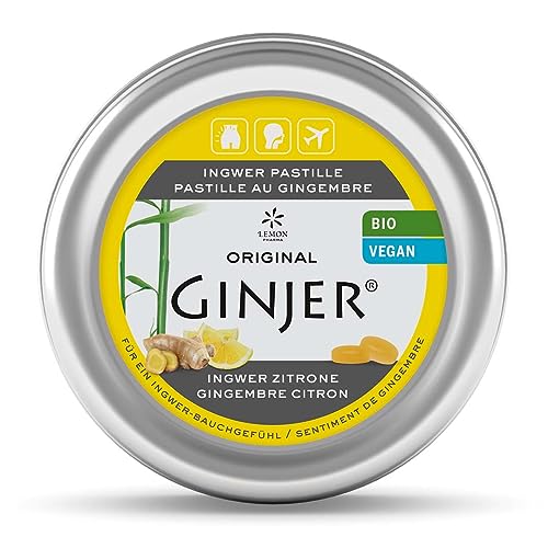 Original GINJER Ingwer Pastille Zitrone von Lemon Pharma, Bio von Lemon Pharma