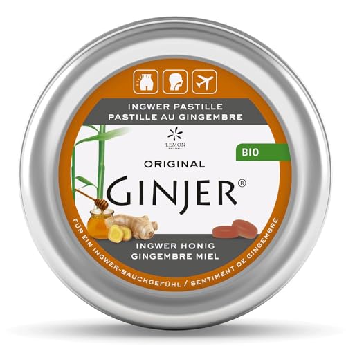 Original GINJER® Ingwerpastillen Honig von Lemon Pharma, Bio von Lemon Pharma